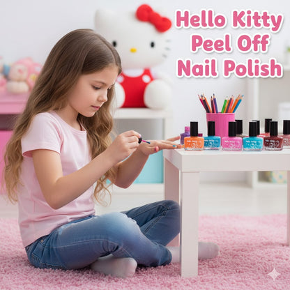 Hello Kitty Peel Off Nail Polish (Set Of 4)