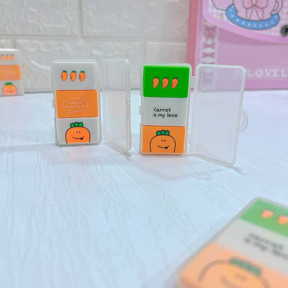 Carrot Pencil Eraser Set of 3