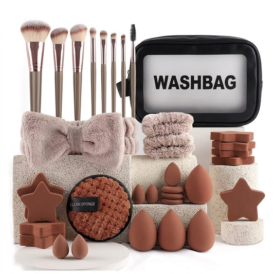 27 Items Skincare Travel Kit With Washbag