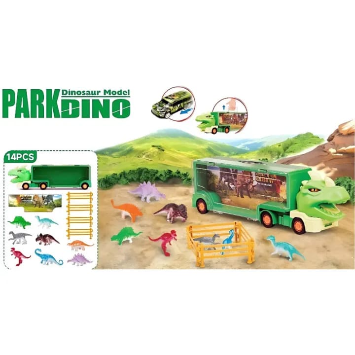 Dinosaur Parking Lot 14 Pcs