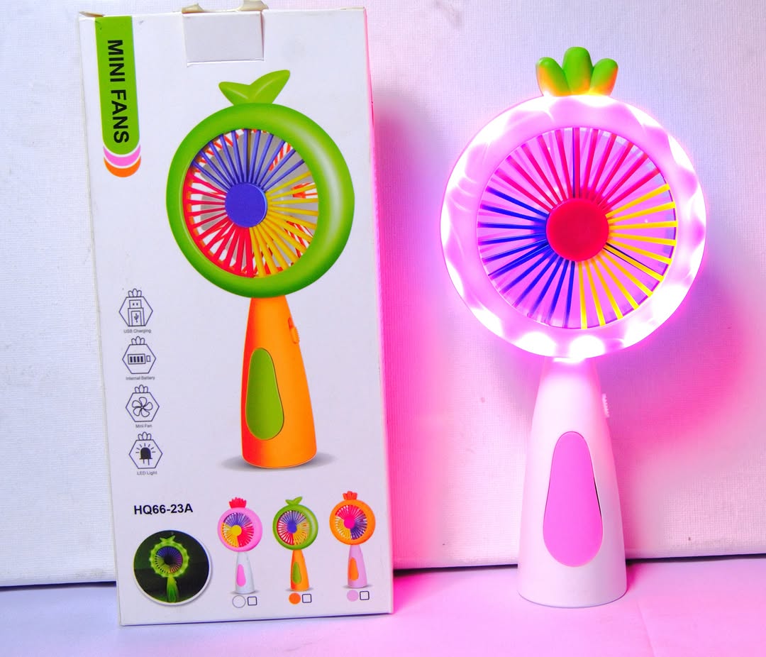 2-in-1 Handheld Fan with LED Ring Light
