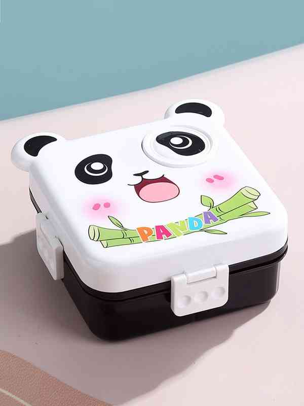 Buy Online: Cute Panda Double-Decker Lunch Box for Kids - Best Tiffin Box Price in Pakistan at Bachon Ki Duniya