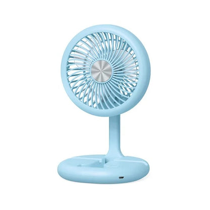 Folding USB Charging Pedestal Desktop Fan