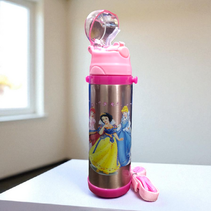 Disney Princess Stainless Steel Straw Water Bottle