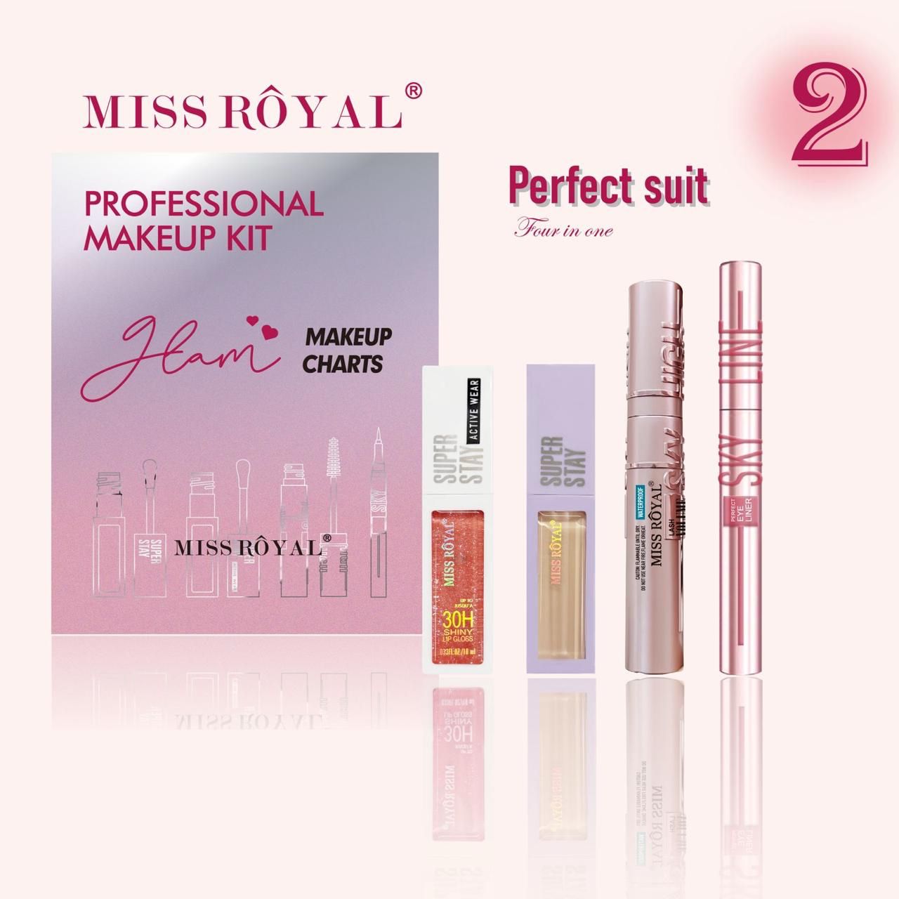 Royal Professional Makeup Gift Box | Concealer Gloss Mascara Liner