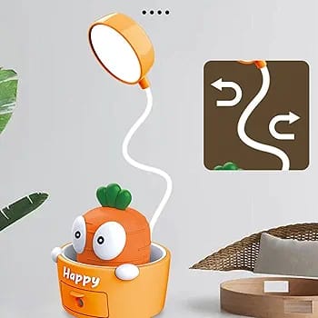 2 in 1 Carrot Chargeable Lamp With Sharpener