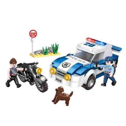 COGO Town Police Force Building Blocks Lego Set (185 PCS)