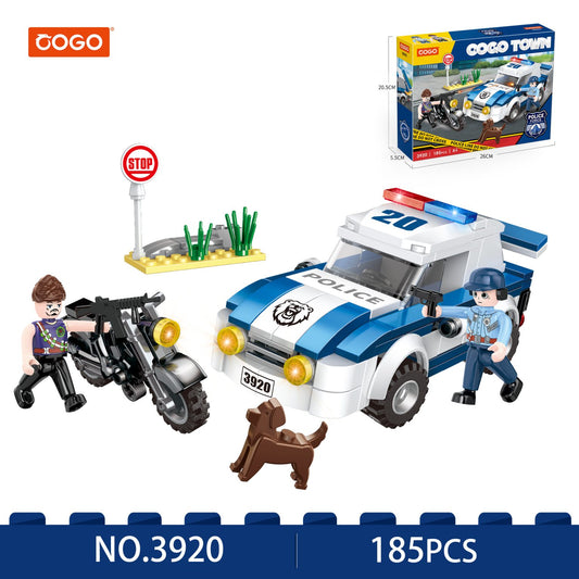 COGO Town Police Force Building Blocks Lego Set (185 PCS)
