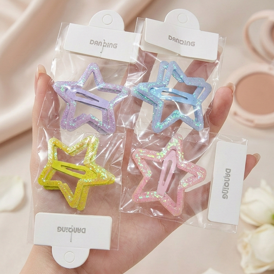Big Size Star Clips Pair