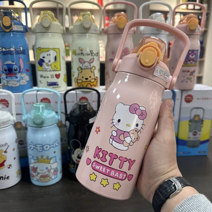 Sanrio Theme Big Size Stainless Steel 1200 Ml Water Bottle