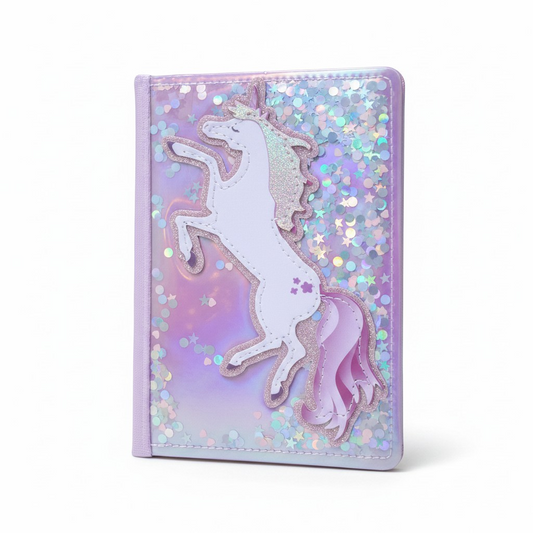Magical Unicorn Shimmer Journal – Sparkling Sequin Stationery