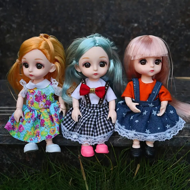 Realistic Bendable Dolls Set Of 3