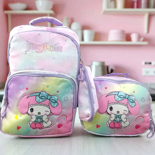 19 INCH Jiesipote My Melody 3 PC School Bag