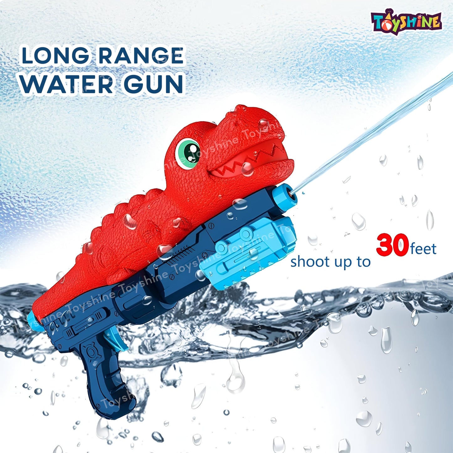 Predator Series Long-Range Water Gun – Shark & Dino Edition