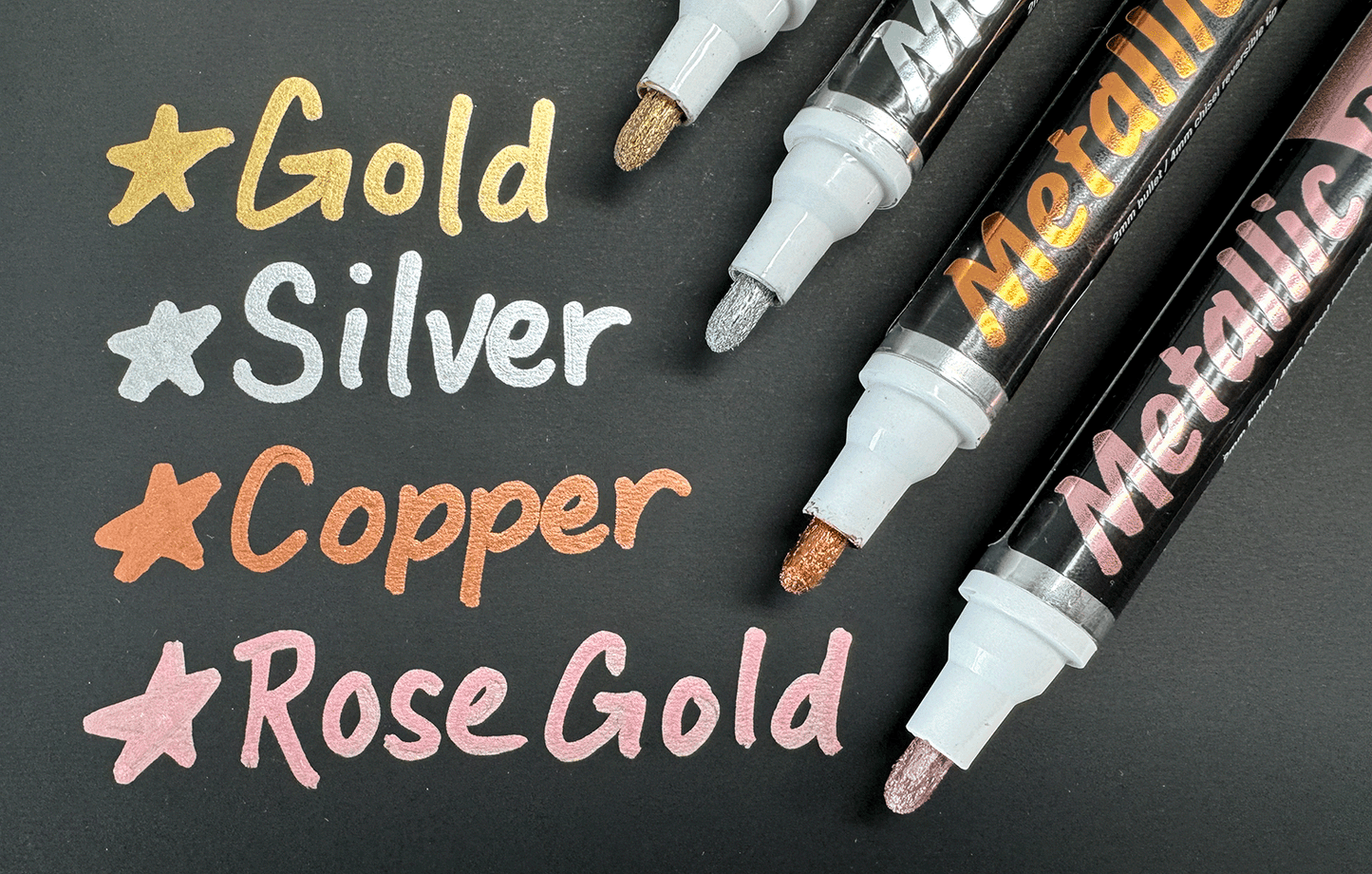 Metallic Markers Pack Of 8
