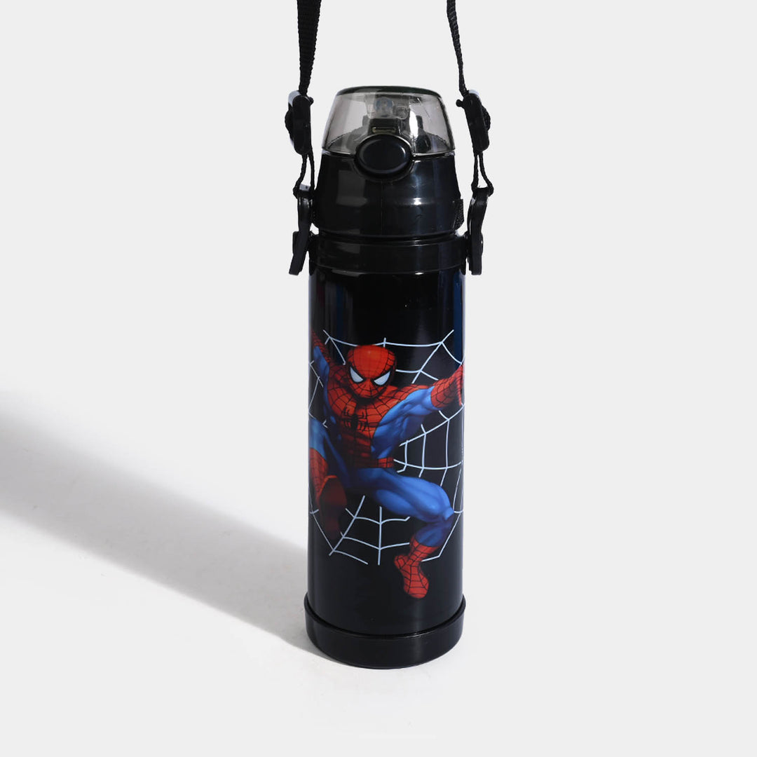 Spider Man Stainless Steel Straw Water Bottle