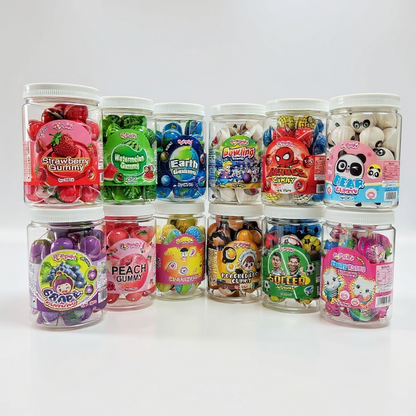 4 Pieces Fruity Centre Filled Jam Gummy Jellies