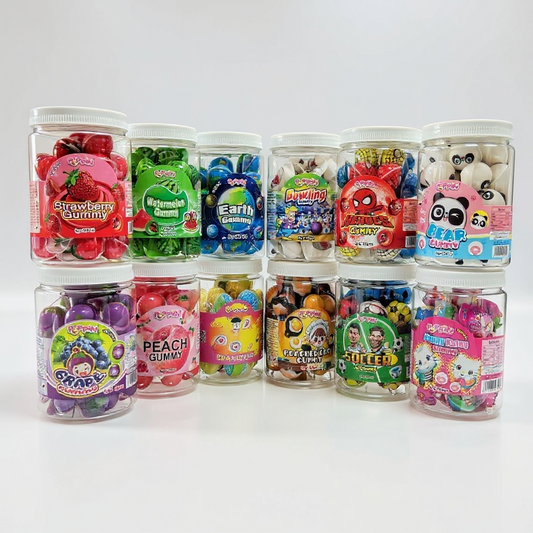 4 Pieces Fruity Centre Filled Jam Gummy Jellies