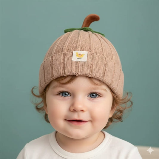 Strawberry Warm Woolen Winter Cap For Kids