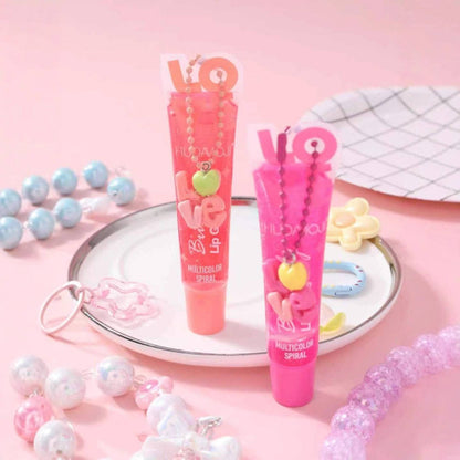 Multi Spiral Marshmallow Butterfly Lip Gloss