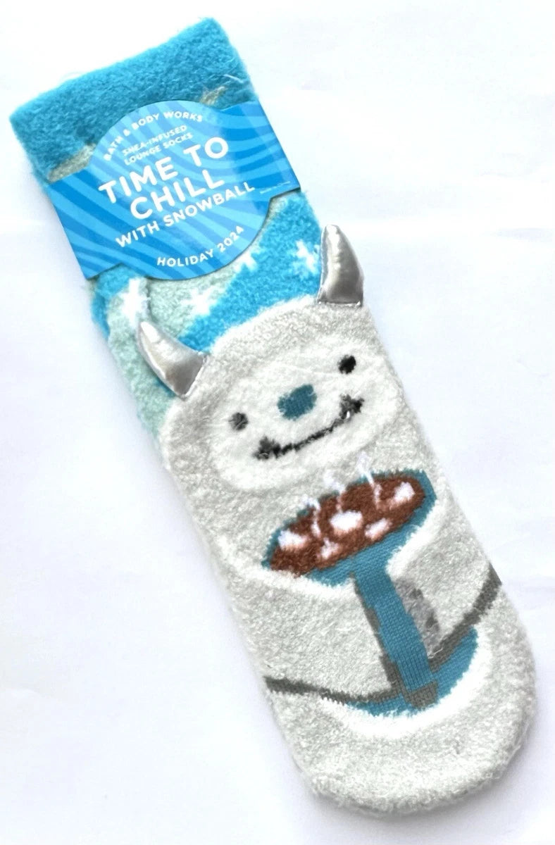 Bath & Body Works Non Slip Velvet Cozy Loung Socks For Kids