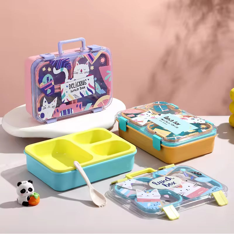 Briefcase Cat Bento Lunch Box