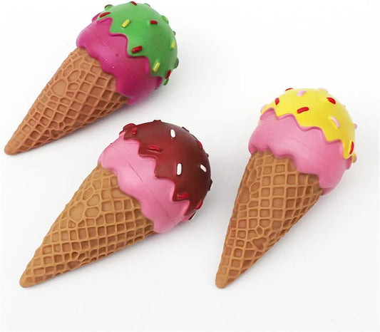 Ice Cream Shape Chu Chu Toy – Cute & Fun Sensory Toy for Kids (1 Pc)