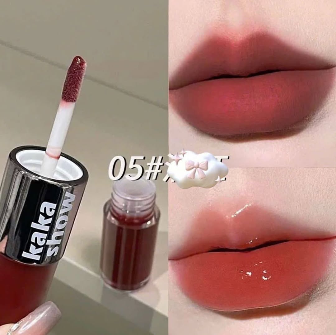 Korean Double-Headed Lip Gloss & Matte Liquid Lipstick Set