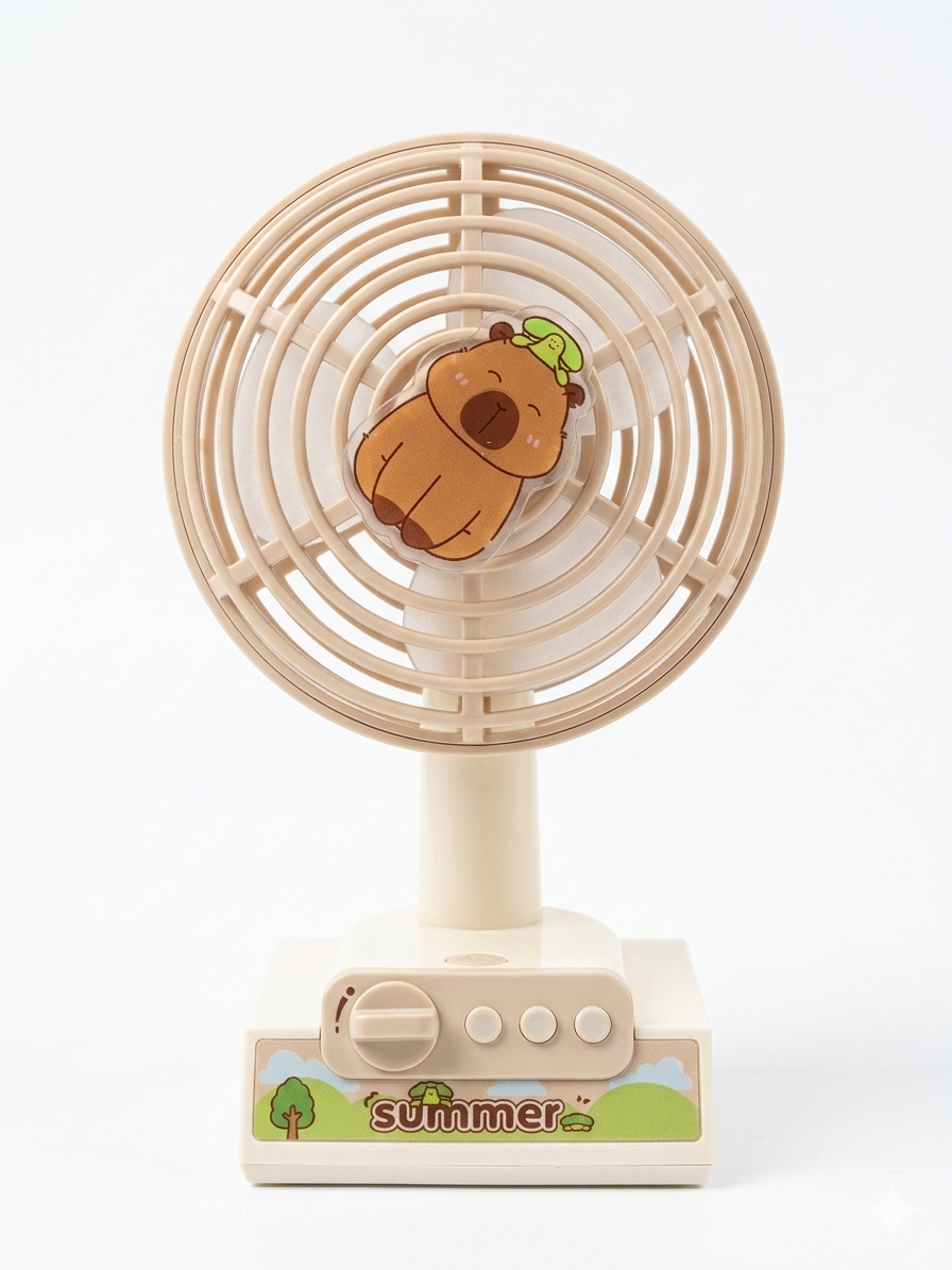 Cute Capybara Mini Desktop Fan
