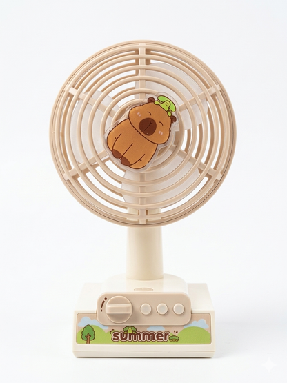 Cute Capybara Mini Desktop Fan