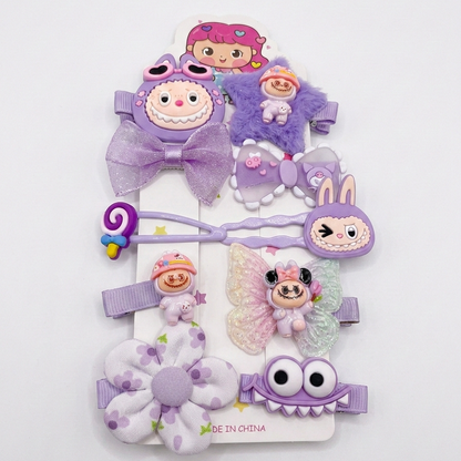 Labubu Hair Clips Set