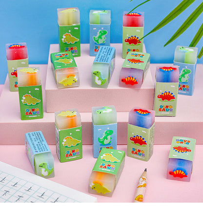 Yalong Dinosaur Jelly Pencil Erasers (Set Of 2)