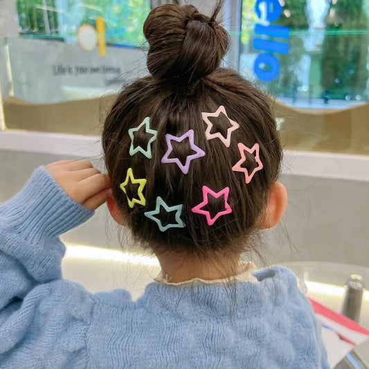 Pack Of 6 Candy Star Clips