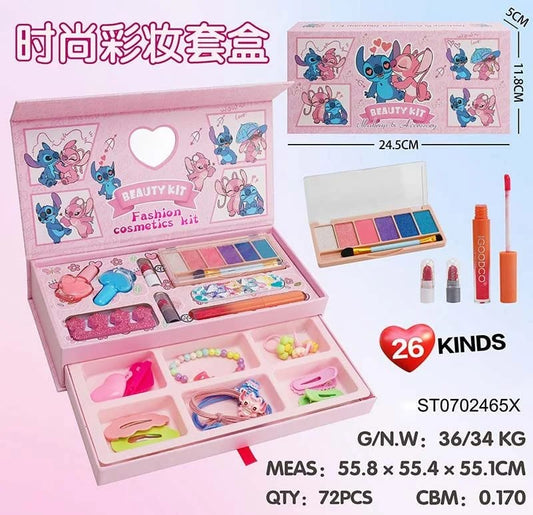 Stitch All In One Makeup Kit With Accessories Drawer