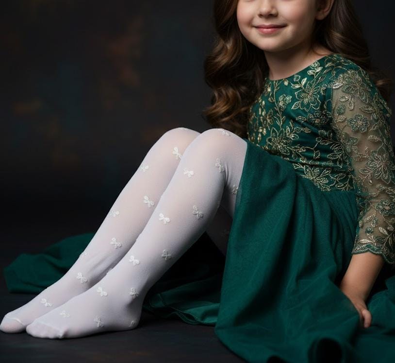 Ballerina 🩰 white bow leggings