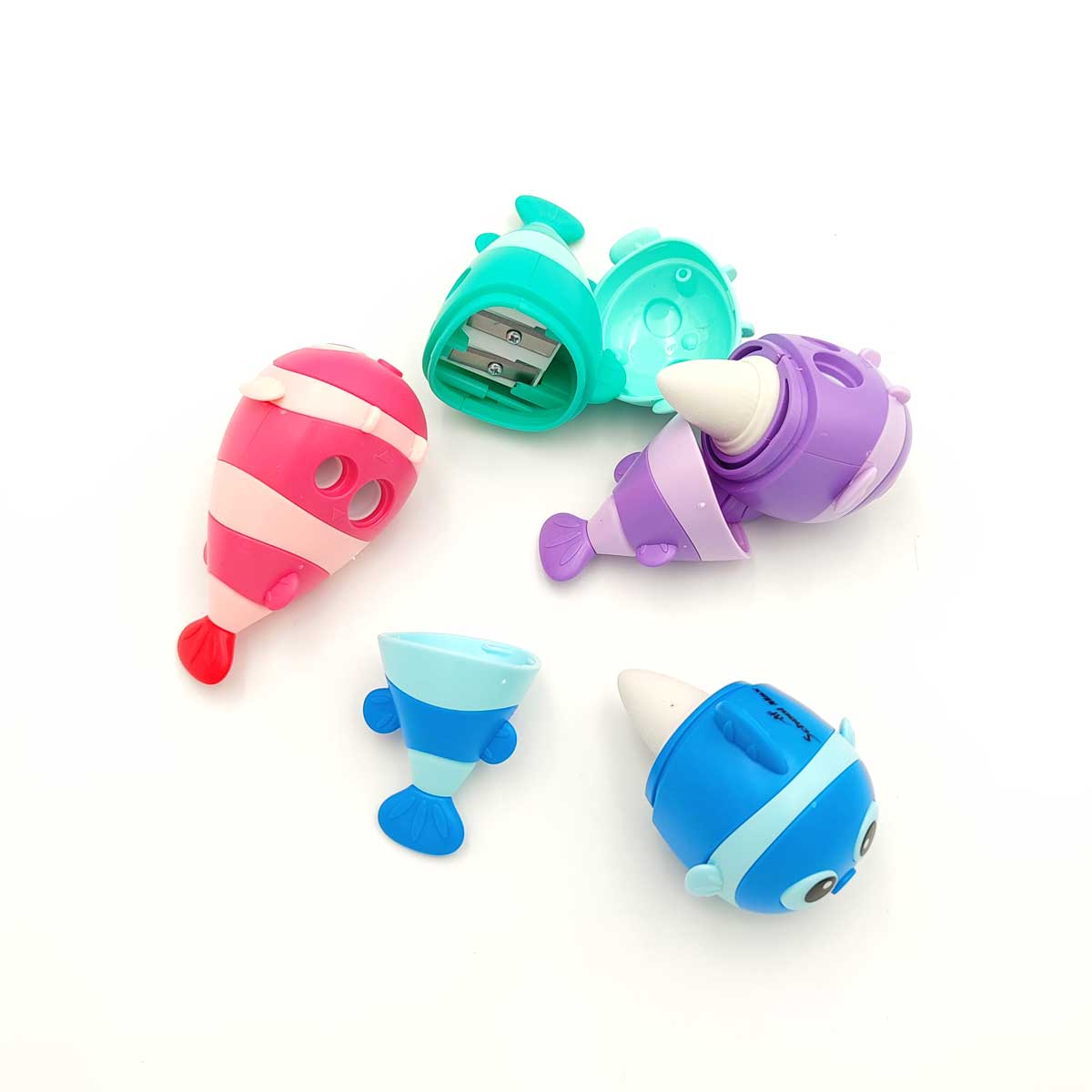 Yalong 2-in-1 Nemo Fish Sharpener & Eraser