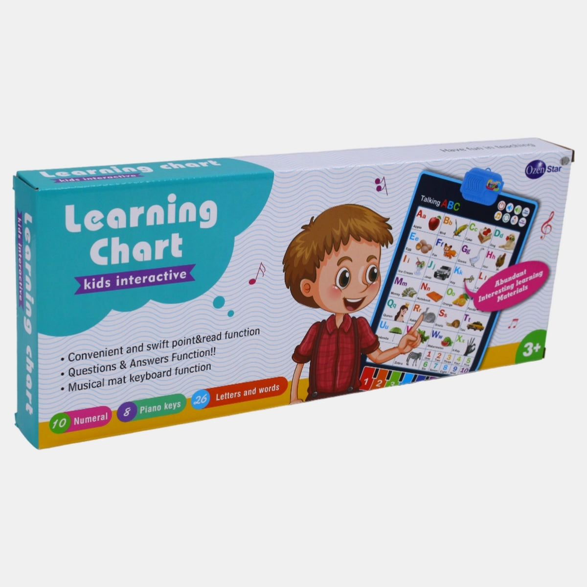 Interactive Learning Wall Chart | Battery Operated 16 inches long