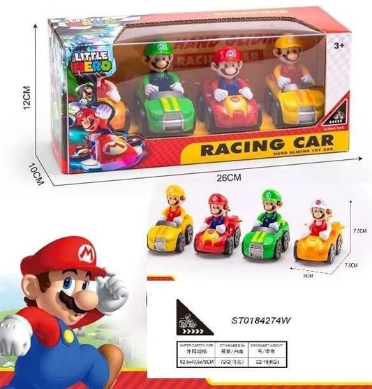 Super Mario Racing Cars Box Of 4