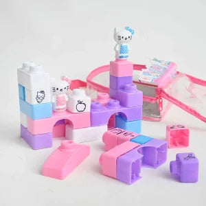 Hello Kitty Imported Maths Building Blocks | With Free Storage Bag