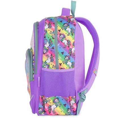 Unicorn Neon Sequin  School Bag