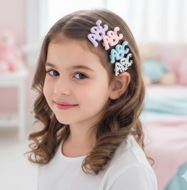 ABC Hair Clips Set