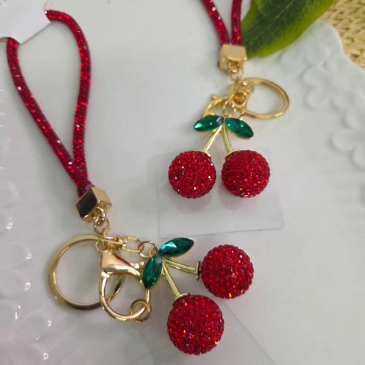 Cherry Stone Key Chain
