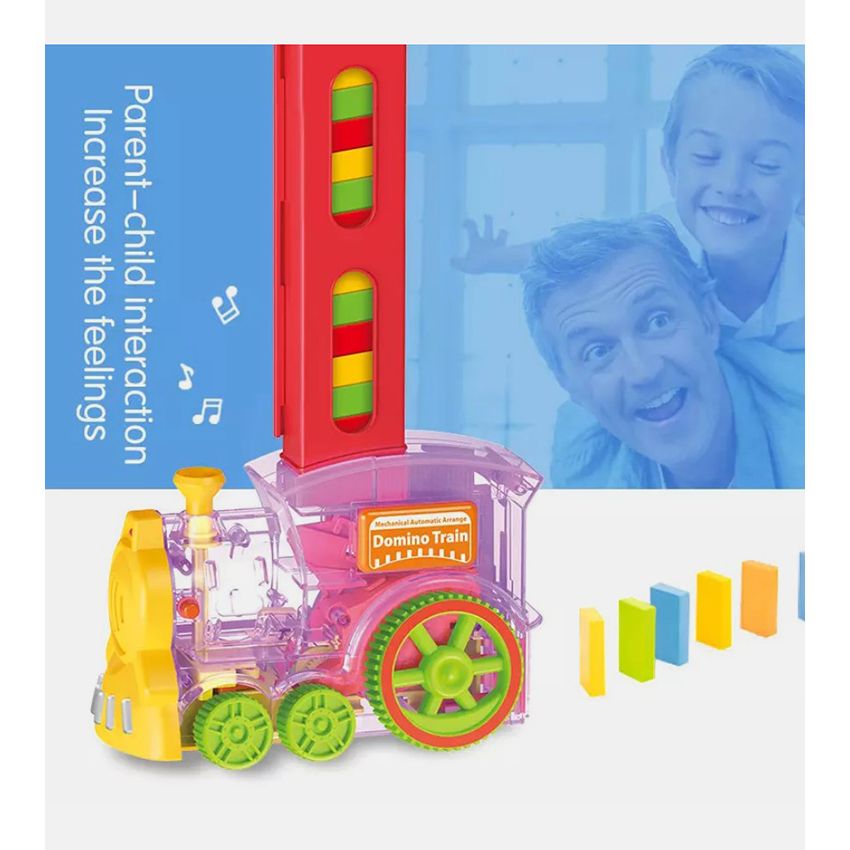 Domino Train Mechanical Automatic Arrange 60 Pcs