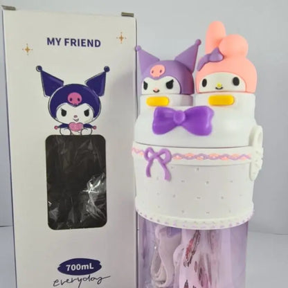 Sanrio Kuromi & My Melody Dual-Mouth Water Bottle – 700ml