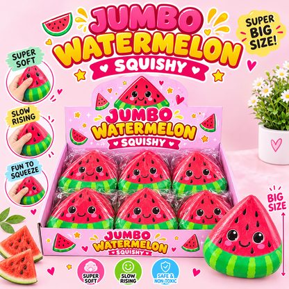 Jumbo Watermelon Slow Rising Squishy – Big Size Fidget Toy