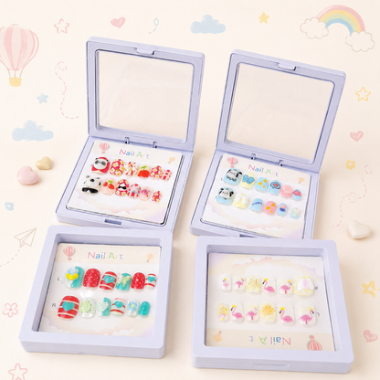 Kids 3D Nails With sticker Sheets
