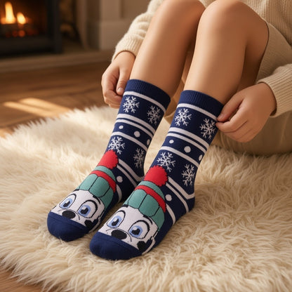 Snow Flakes Pure Wool Warm Socks (3 to 7 Years)