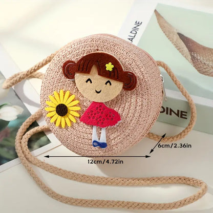 Doll Jute Mini Cross Body Bag