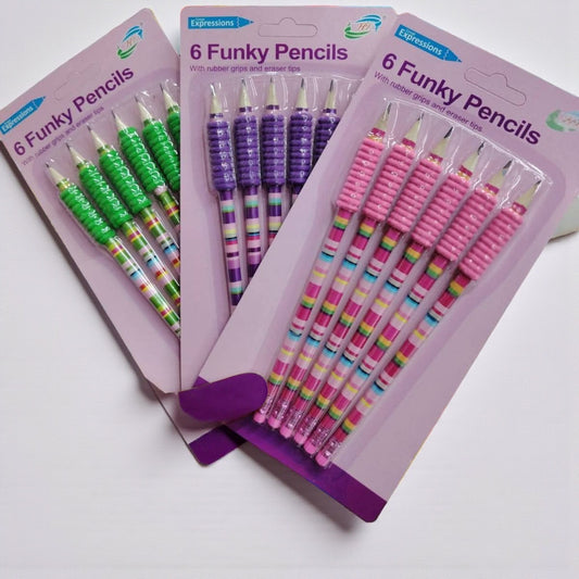 Six Funky Lead Pencils