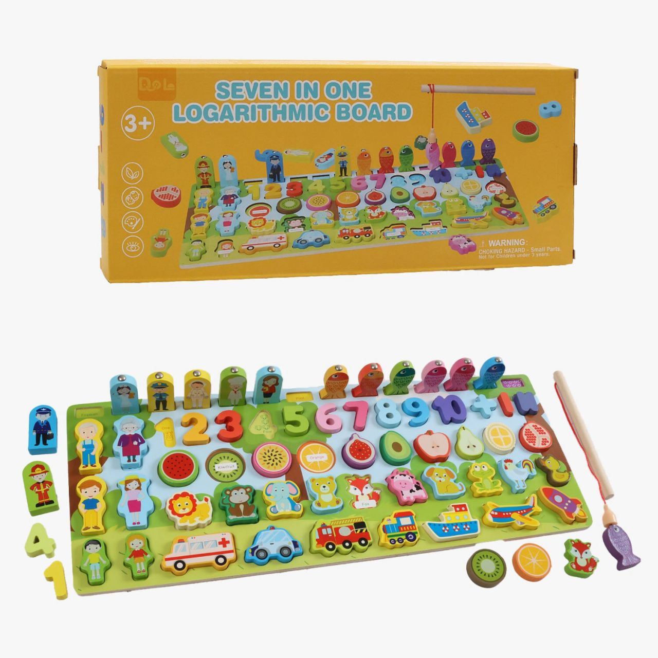 Wooden Rainbow Logarithmic Board